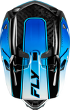 Fly Racing Werx R Flow Carbon Helmet Black/Blue/White XL – Lightweight Impact-Absorbing Design with Advanced Ventilation