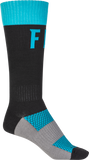 Fly Racing MX Pro Socks Blue/Black Small/Medium - Comfortable and Durable Motorcycle Socks