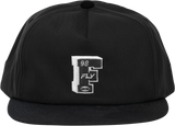 Fly Racing Varsity Hat Black - Adjustable Snapback Cap with Embroidered Logo