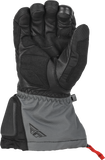Fly Racing Aurora Gloves Black/Grey – Insulated Waterproof Motorcycle Gloves with Touch Screen Compatibility