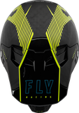 Fly Racing Formula Carbon Tracer Helmet Hi Vis/Black XS – Lightweight, Impact-Resistant Motorcycle Helmet with Advanced Safety Features