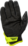 Fly Racing Coolpro Force Gloves Black and Hi Vis Small - Part Number 476-4128S
