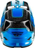 Fly Racing Yth Werx R Flow Carbon Youth Helmet Black, Blue & White