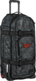 Fly Racing Ogio Rig 9800 Gear Bag Black/Grey with SLED™ Wheeled Chassis and Adjustable Compartments