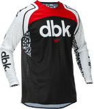 Fly Racing Evolution DST DBK Jersey Black/White/Red Small - High-Performance Cycling Jersey