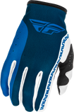 Fly Racing Lite Gloves Blue/White 2X - Lightweight Minimalist Race Gloves with Touch Screen Compatibility