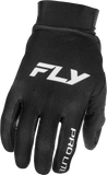 Fly Racing Pro Lite Gloves Black/White - Part 379-0402X