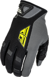 Fly Racing CoolPro Gloves Black/Hi Vis Small – Durable MX Riding Gloves with Reinforced Palm and Touchscreen Compatibility