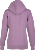 Fly Racing Women's Corporate Zip Up Hoodie - Mauve Large