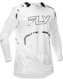 Fly Racing Evolution DST Le Flash Jersey White/Silver Small - Performance Cycling Jersey