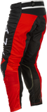 Fly Racing Kinetic Mesh Center Pants Black/White/Red Size 40 with BOA Fit System