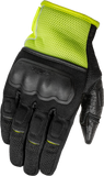 Fly Racing Coolpro Force Gloves Black/Hi Vis Large - Part #476-4128L