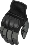 Fly Racing Coolpro Force Gloves Black/Grey XL - Durable Motorcycle Gloves with Hard Knuckle Protection