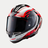 ALPINESTARS Supertech R10 Helmet - Team - Black/Carbon Red/Gloss White - Large 8200224-1352-L