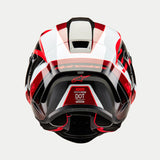 ALPINESTARS Supertech R10 Helmet - Team - Black/Carbon Red/Gloss White - Small 8200224-1352-S
