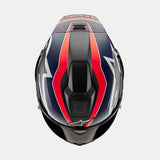 ALPINESTARS Supertech R10 Helmet - Team - Matte Black/Carbon Red Fluo/Blue - 2XL 8200224-1383-XXL