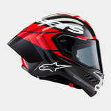 ALPINESTARS Supertech R10 Helmet - Element - Carbon/Red/White - Large 8200324-1363-L