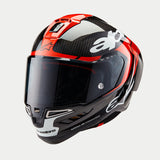 ALPINESTARS Supertech R10 Helmet - Element - Carbon/Red/White - Medium 8200324-1363-M