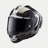 ALPINESTARS Supertech R10 Helmet - Element - Carbon/Silver/Black - Large 8200324-1368-L
