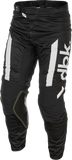 Fly Racing Kinetic Mesh DBK Pants Black/White Size 28 with BOA Fit System