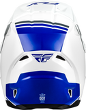 Fly Racing Kinetic Verdict Helmet White/Blue/Grey XS – Off-Road Motorcycle Helmet with Advanced Ventilation and Safety Features