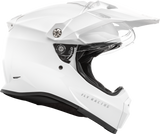 FLY Racing Trekker Solid Helmet White XS – Versatile Off-Road, Street, and Snow Helmet