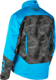 Fly Racing SNX Pro Jacket Blue/Black 2X – Waterproof Snow Sports Jacket with Thermal Liner and Reflective Safety Features