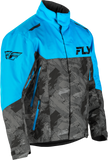 Fly Racing SNX Pro Jacket Blue/Black 3X - Waterproof Snowmobile Jacket with Thermal Liner and Safety Features