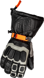 Fly Racing Glacier Gloves Black/Grey/Orange - Part Number 363-39422X
