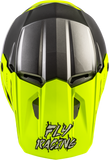 Fly Racing Youth Kinetic Surge Helmet Grey/Hi Vis YM - Lightweight Off-Road Motorcycle Helmet with Advanced Ventilation and Safety Features