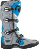 Fly Racing FR5 Boots Grey/Blue Size 11 - Durable Motorcycle Off-Road Footwear