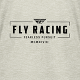 Fly Racing Women's Fly Motto Tee Cream Medium - Comfortable Loose Fit Graphic T-Shirt