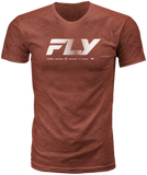 Fly Racing Fly Worldwide Tee Red 2X - Comfortable Cotton Crew Neck T-Shirt