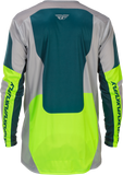 Fly Racing Lite Jersey Grey, Lime & Teal - Part #379-723S