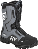 Fly Racing Marker Boa Boot Black/Grey Size 9 - Durable Off-Road Motorcycle Footwear