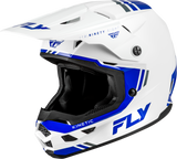 FLY Racing Kinetic Verdict Helmet White/Blue/Grey 2X - Off-Road Motorcycle Helmet