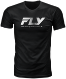 Fly Racing Fly Worldwide Tee Black 2X - Premium Cotton Crew Neck Shirt