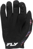 Fly Racing Lite Outline Gloves Black/Red/Purple 3X – Lightweight Touch Screen Compatible Riding Gloves