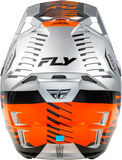 Fly Racing Youth Formula CP Slice Helmet Grey/Orange/Black YL – Lightweight, Impact-Resistant Motorcycle Helmet with Adaptive Impact System