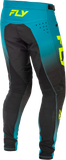 Fly Racing Rayce Bicycle Pants Teal/Black/Lime Size 32 for BMX and Mountain Biking