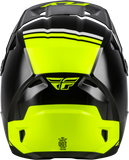 FLY Racing Kinetic Verdict Helmet Black/Hi Vis/Grey Medium - DOT and ECE22.06 Approved Off-Road Motorcycle Helmet