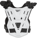 Fly Racing Youth Revel Roost Guard Race White - Impact Protection & Comfort for Young Riders