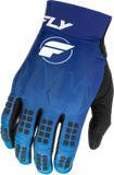 Fly Racing Evolution DST Gloves Blue/White Medium - Premium Motorcycle Race Gloves with Touch Screen Compatibility