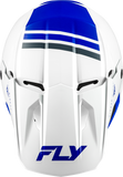 FLY Racing Kinetic Verdict Helmet White/Blue/Grey Medium – Off-Road Motorcycle Helmet with Advanced Ventilation and Safety Features