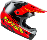 FLY Racing Youth Kinetic Surge Helmet Black/Red/Yellow - Part #73-8726YL