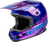 FLY Racing Youth Kinetic Surge Helmet Pink/Purple/Teal – Size M