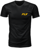 Fly Racing Freeride Tee Black Medium - Comfortable 100% Cotton Crew Neck Shirt