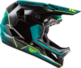 Fly Racing Yth Rayce Repeat Bicycle Helmet Black, Teal & Hi Vis - Part 73-3623YM