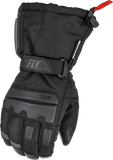 Fly Racing Aurora Black Medium Gloves with Insulation and Touch Screen Compatibility