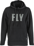 Fly Racing Women's Weekender Hoodie Black/Grey Large - Comfortable Pullover with Kangaroo Pocket